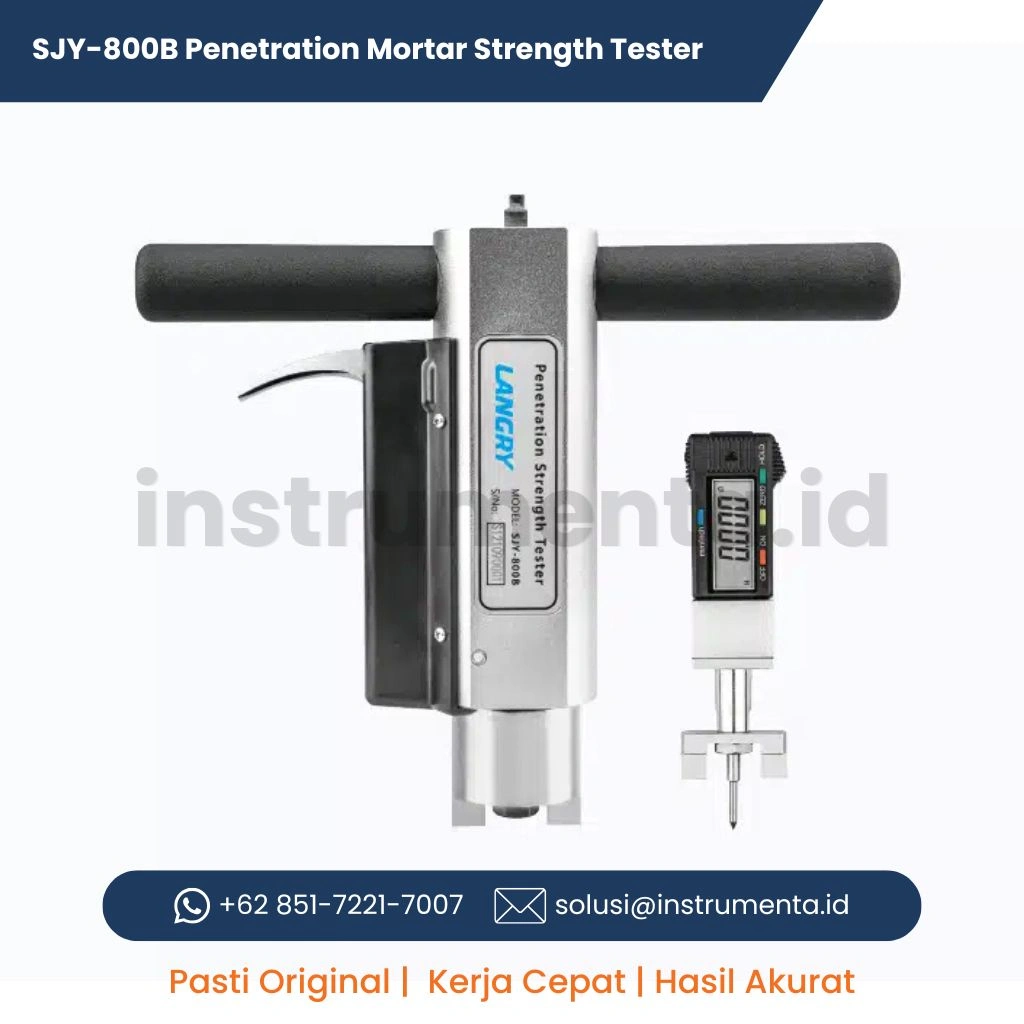 Distributor Penetration Mortar Strength Tester LANGRY SJY-800B Alat Uji Kekuatan Mortar Digital